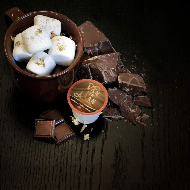 Van Der Laan Chocolate Hot Cocoa Pods, Gourmet Dutch Chocolate Assorted Variety Pack Compatible with K Cup Brewers Including 2.0, 40 Count
