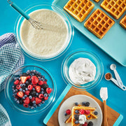 Pyrex Essentials (3-Piece) Glass Mixing Bowls Set For Prepping, Baking and Cooking, Preheated Oven, Dishwasher, Freezer, and Microwave Safe