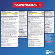 Mucinex Maximum Strength Fast-Max Cold & Flu and Nightshift, All-in-One Multi Symptom Relief Liquid, 6 Fl Oz - 2 Count (Pack of 1)