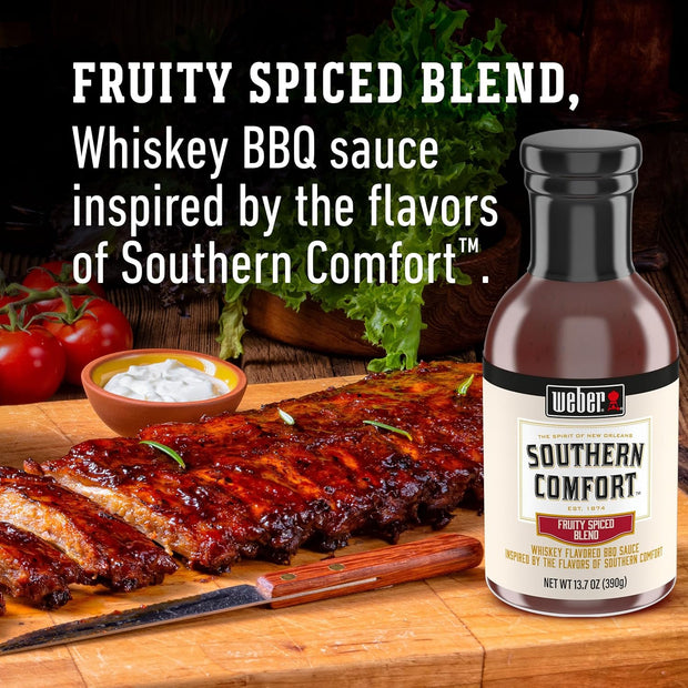 Weber Southern Comfort Whiskey Flavored BBQ Sauce, 13.7 oz