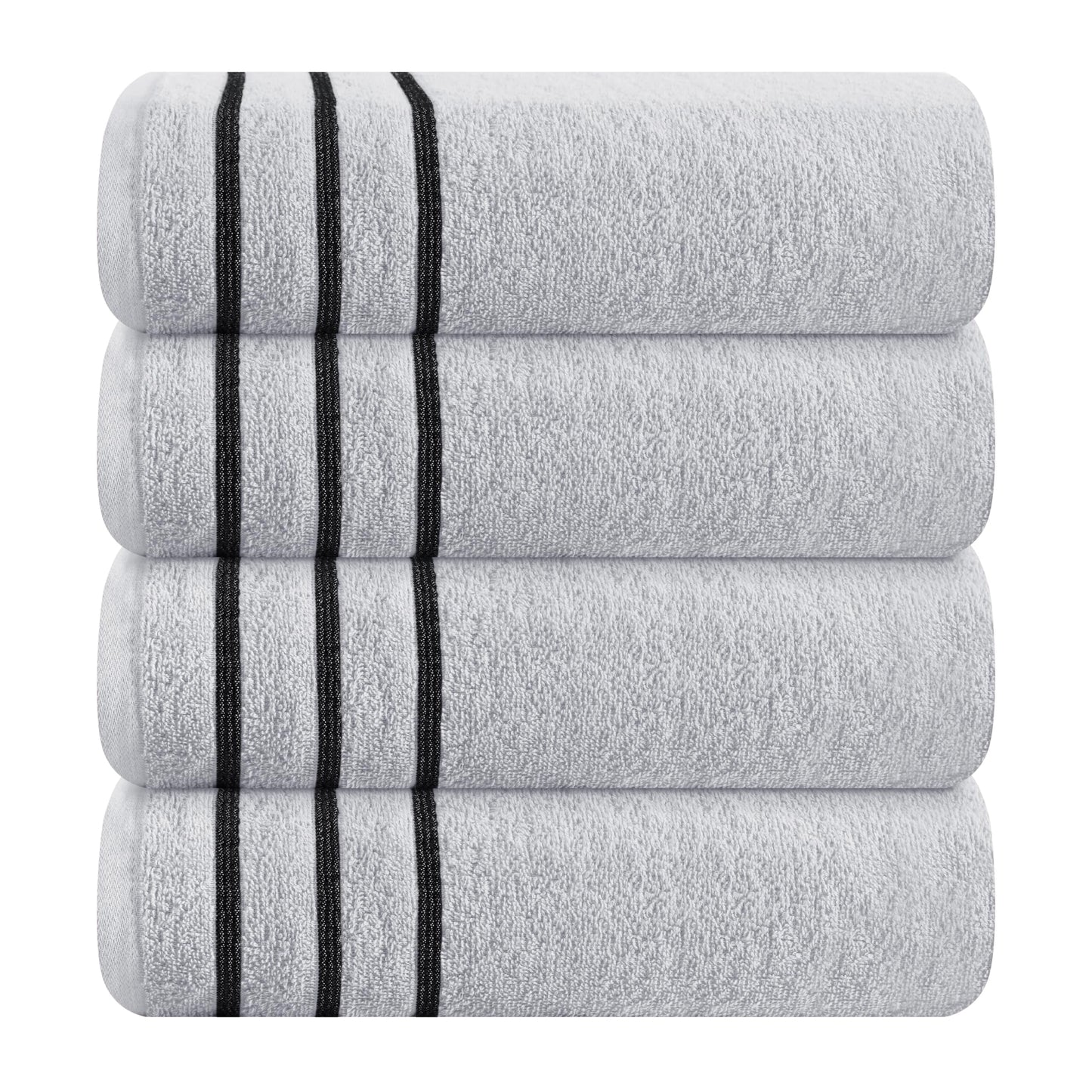 MyOwn Cotton 2 Pack Oversized Bath Towel Set 28x55 inches, Large Bath Towels, Ultra Absorbant Compact Quickdry & Lightweight Towel, Ideal for Gym Travel Camp Pool - Coral Orange, 71617