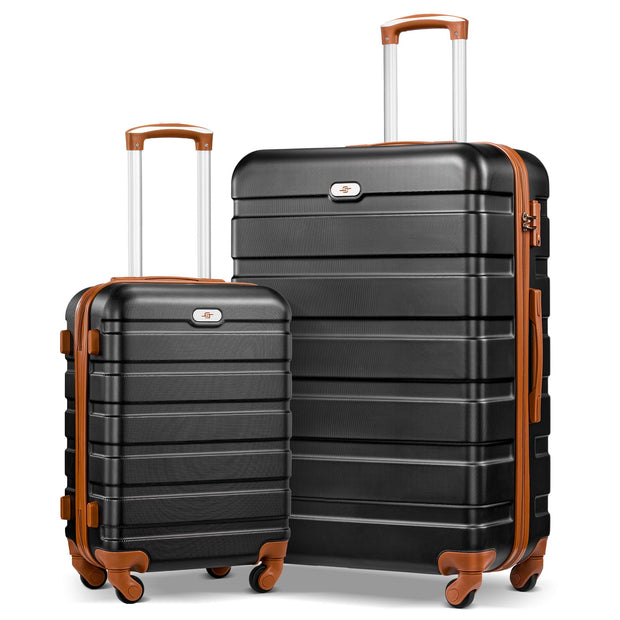 Suitour Luggage Sets 2 piece, Lightweigh Luggage Set with Spinner Wheels, 19/27 inch Travel Suitcase Set