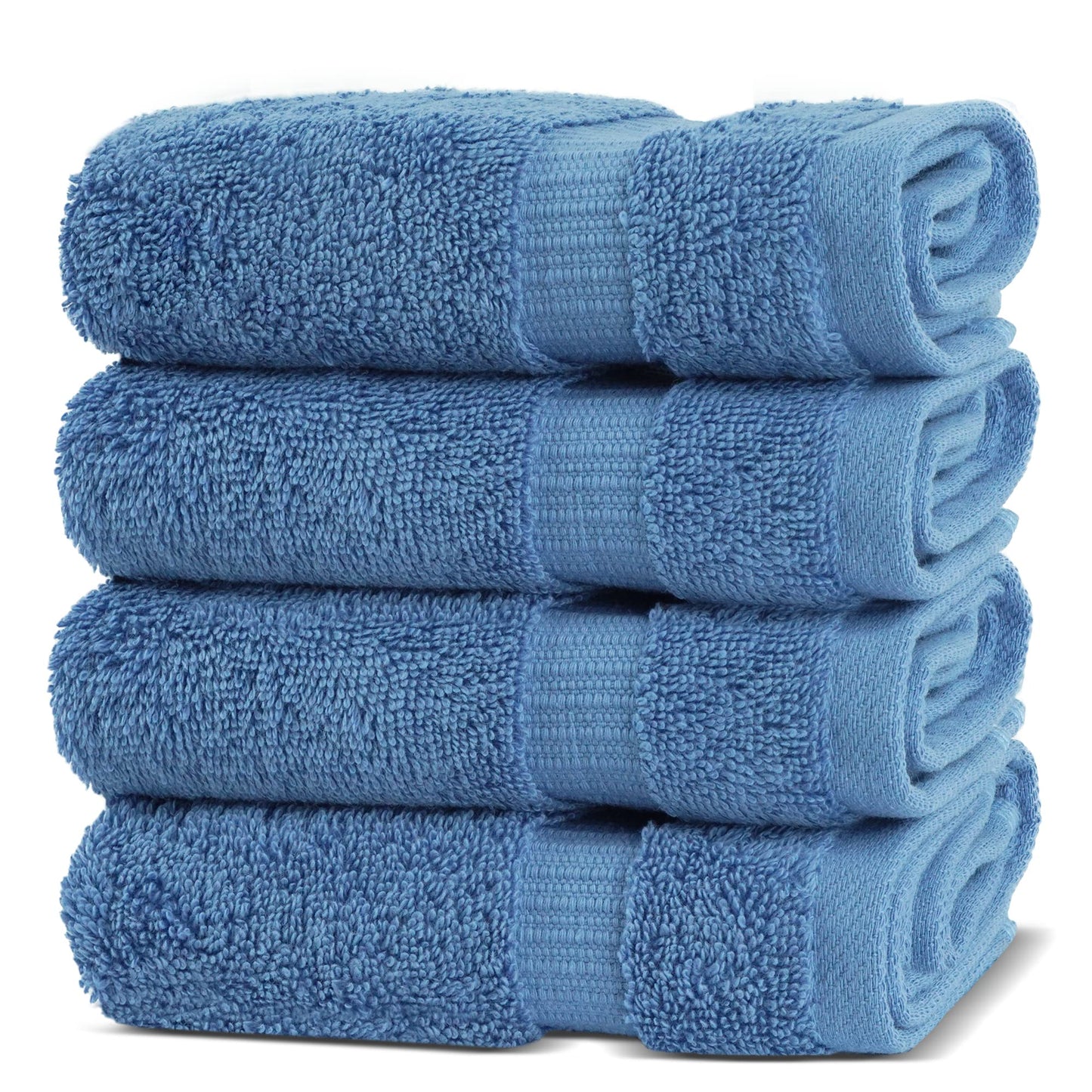 Chakir Turkish Linens | Hotel & Spa Quality 100% Cotton Premium Turkish Towels | Soft & Absorbent (4-Piece Bath Towels, Dark Gray)