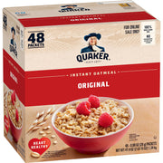 Quaker Instant Oatmeal Lower Sugar, 4 Flavor Variety Pack 44 Count (Pack of 1)
