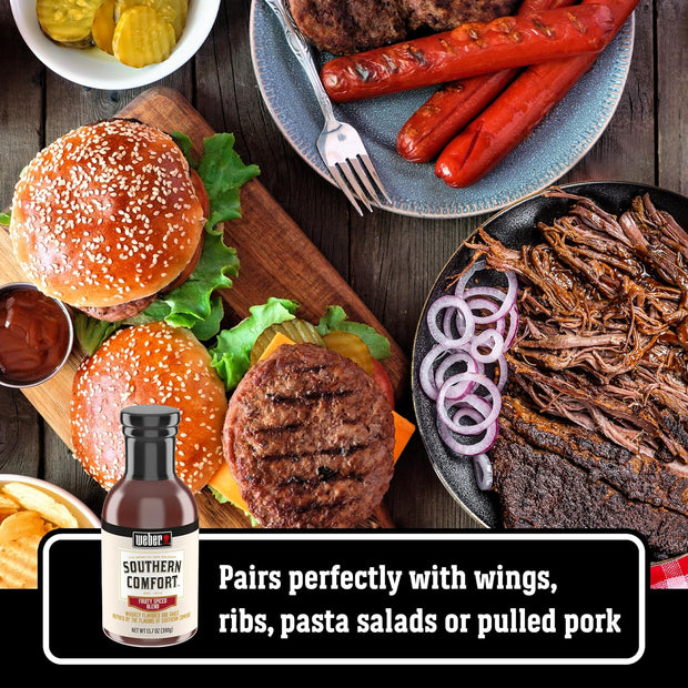 Weber Southern Comfort Whiskey Flavored BBQ Sauce, 13.7 oz