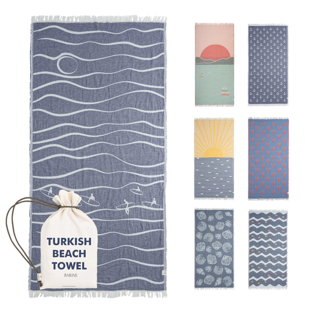 Turkish Beach Towel - Large 36 x 71 | Quick Dry Beach Towel is Essential for Enjoying A Day at The Beach | Sand Free Beach Towels for Clean and Comfortable Experience (Sunset, Large)