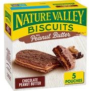 Nature Valley Biscuit Sandwiches, Peanut Butter, Snack Bars, 10 Bars, 13.5 oz