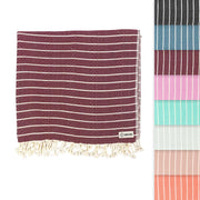 Sand Cloud Turkish Beach Towel - Sand Proof - 100% Certified Organic Turkish Towel - Quick Dry Towel for Beach, Picnic, Blanket or Bath Towel - As Seen on Shark Tank - Gocek (Black)