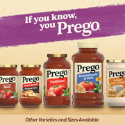 Prego Alfredo Pasta Sauce with Roasted Garlic and Parmesan Cheese, 14.5 oz Jar