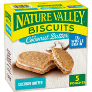 Nature Valley Biscuit Sandwiches, Peanut Butter, Snack Bars, 10 Bars, 13.5 oz