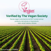 NEVISS Vegan Multivitamin for Women & Men w/Methyl B12, D3 K2, Plant Based Omega 3 (DHA+EPA), Iron, Choline, Zinc, Whole Food Daily Vitamins Gummies for Vegans & Vegetarians, Sugar Free, 60Cts