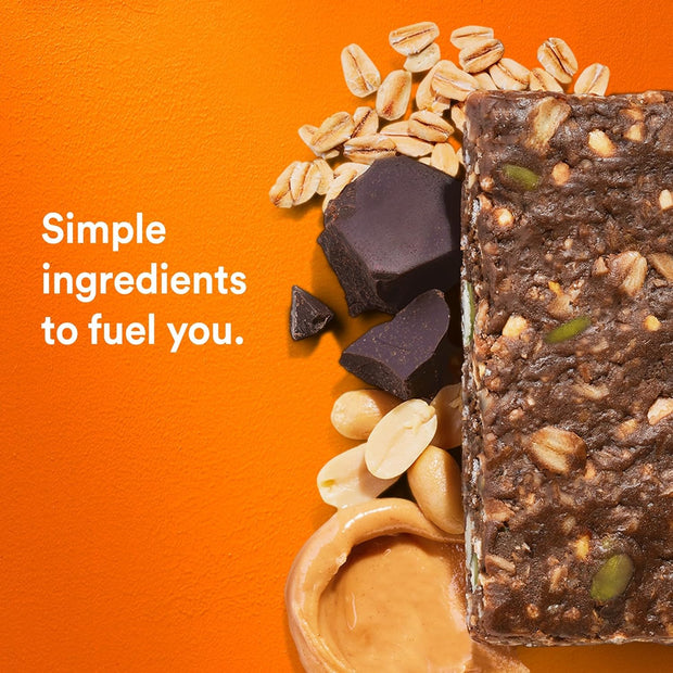 RXBAR Nut Butter and Oat Protein Bars, Protein Snacks, Snack Bars, Dark Chocolate Peanut Butter, 23.2oz Box (12 Count)