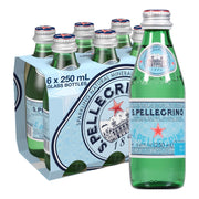 S.Pellegrino Sparkling Natural Mineral Water, 8.45 fl oz. Glass Bottle (24 Count)