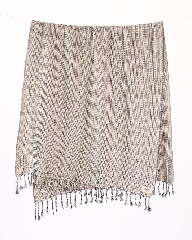 Teema Large Turkish Beach Towel - 100% Turkish Cotton - Sand Free - Fast Drying - Versatile and Multi-Use - The Waffle Weave (Ice)