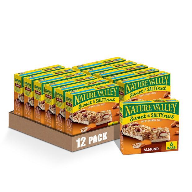 Nature Valley Sweet and Salty Nut Granola Bars, Dark Chocolate Peanut Almond, 15 Bars, 18 oz