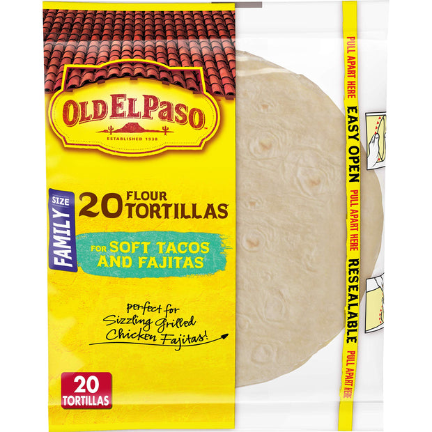 Old El Paso 6" Flour Tortilla, 20 ct