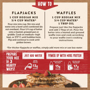 Kodiak Cakes Power Cakes, Pancake & Waffle Mix, Chocolate Chip, High Protein,100% Whole Grains (Pack of 6)