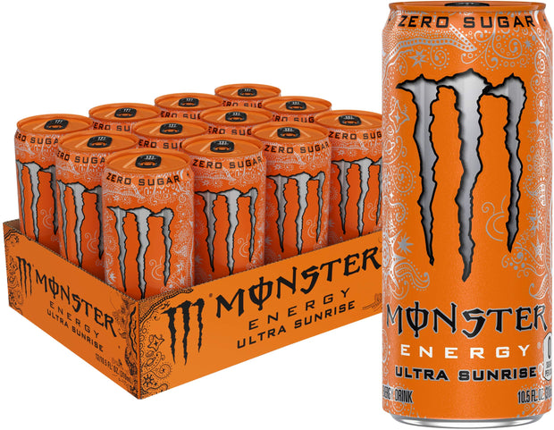 Monster Energy Ultra Fiesta Mango, Sugar Free Energy Drink, 16 Ounce (Pack of 15)