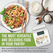 Viva Naturals Organic Coconut Oil - Unrefined, Cold-Pressed Extra Virgin Coconut Oil, USDA Organic and Non-GMO Cooking Oil, Great as Hair Oil and Skin Oil, 54 fl oz