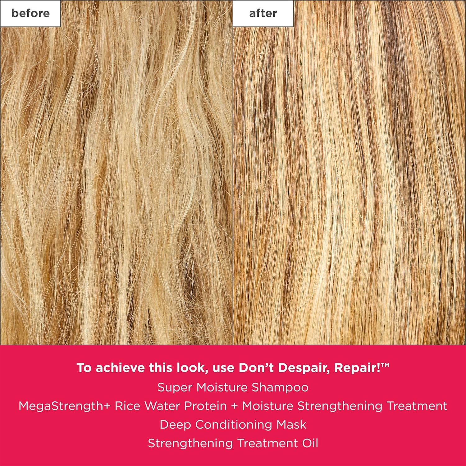 Briogeo Don't Despair, Repair! Megastrength+ Rice Water Protein Treatment, Moisture Strengthening Hair Treatment, Dry and Damaged Hair, Vegan, Cruelty-Free, 5 fl oz