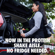 Oikos Protein Shake, Salted Caramel, 30g High Protein Drinks, Shelf Stable, Ready to Drink, 5g Prebiotic Fiber, 12 fl oz Bottle, 12 Count