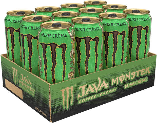 Java Monster Irish Creme, Coffee + Energy Drink, 15 Ounce (Pack of 12)