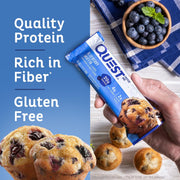 Quest Nutrition Blueberry Muffin Protein bar, 8.48 Oz (Pack Of 4)