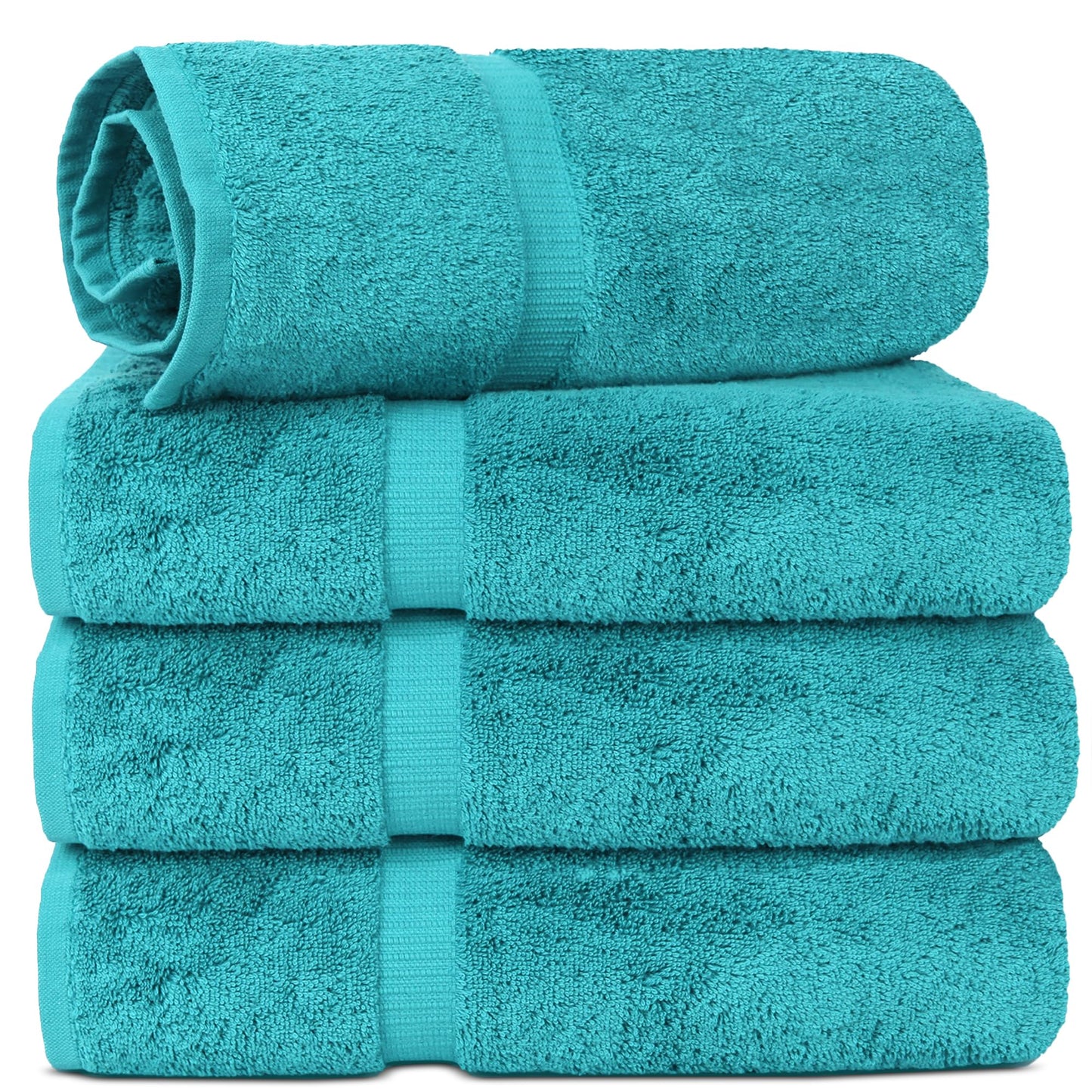 Chakir Turkish Linens | Hotel & Spa Quality 100% Cotton Premium Turkish Towels | Soft & Absorbent (4-Piece Bath Towels, Dark Gray)