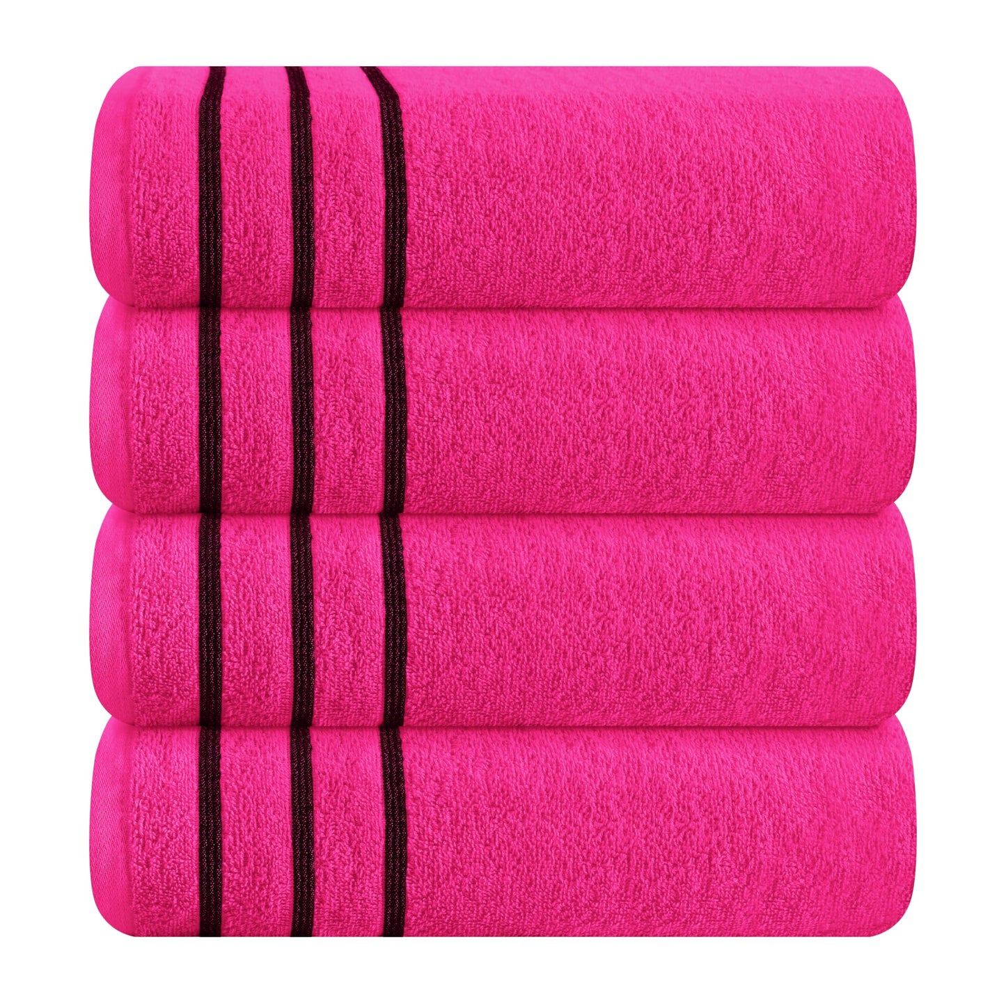 MyOwn Cotton 2 Pack Oversized Bath Towel Set 28x55 inches, Large Bath Towels, Ultra Absorbant Compact Quickdry & Lightweight Towel, Ideal for Gym Travel Camp Pool - Coral Orange, 71617