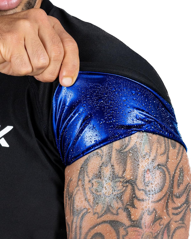 Kewlioo Sauna Shirt for Men - Heat Trapping Sweat Vest, Sauna Suit For Men, Compression Workout Sweat Suit for Gym, Workouts