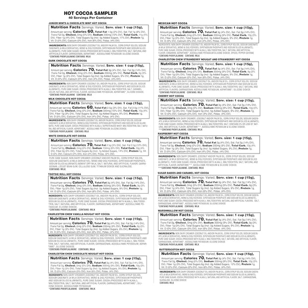 Two Rivers Coffee Hot Chocolate Pods Single Serve Cocoa Variety Sampler Pack Compatible with 2.0 Keurig K-Cup Brewers, 40 Count