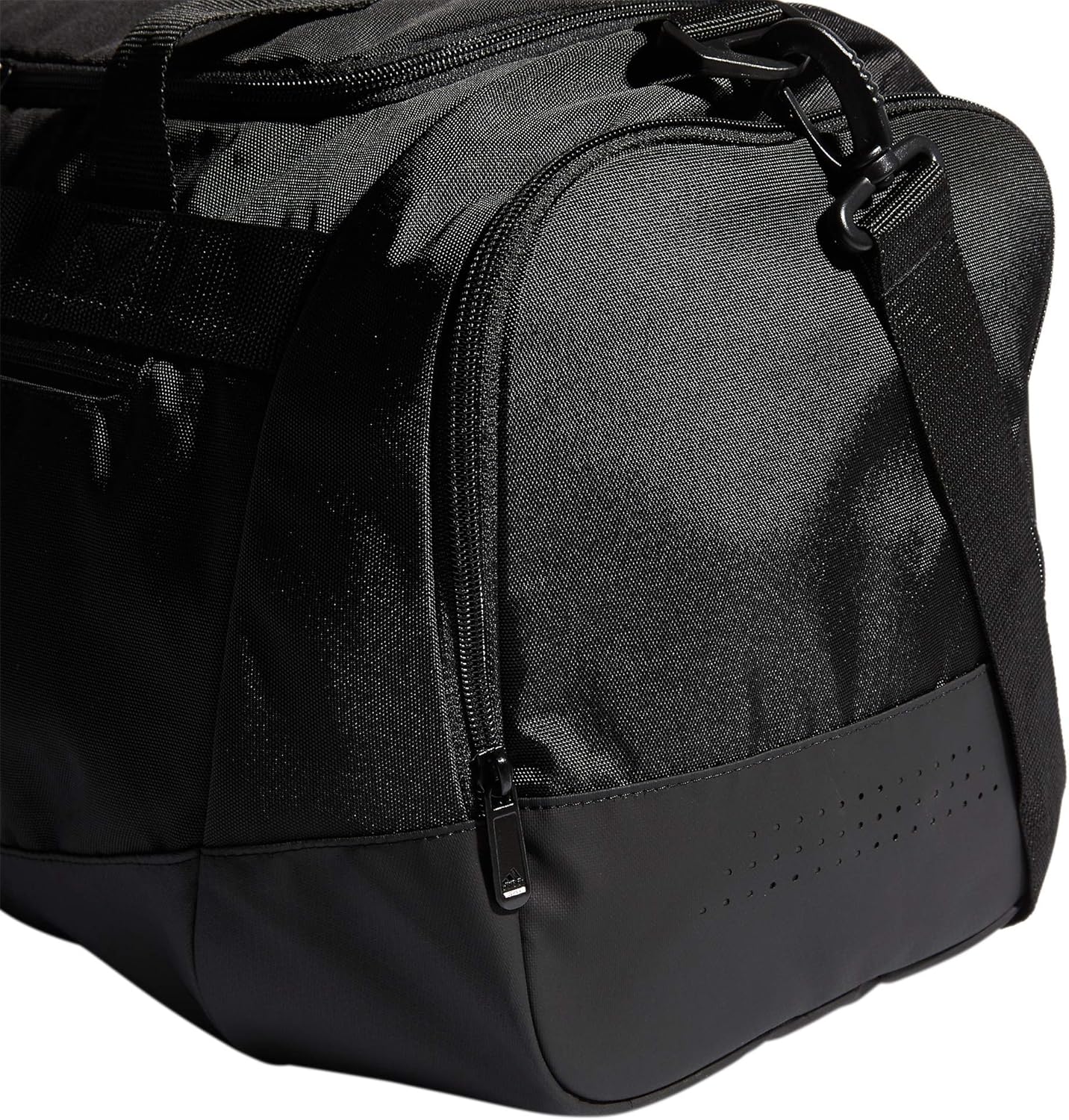 adidas Unisex Defender 4.0 Gym Duffel Bag for Men and Women, Black/White, Small (38L)