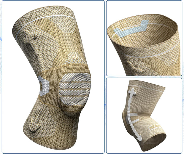 NEENCA Professional Knee Brace for Pain Relief, Medical Knee Support with Patella Pad & Side Stabilizers, Compression Knee Sleeve for Meniscus Tear, ACL, Joint Pain, Runner, Workout - FSA/HSA Eligible