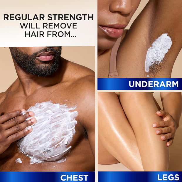 SoftSheen-Carson Magic Razorless Shaving Cream, Hair Removal Cream for Body Hair, Regular Strength Depilatory Cream, Works in 4 Minutes for Normal Hair, 2 Count