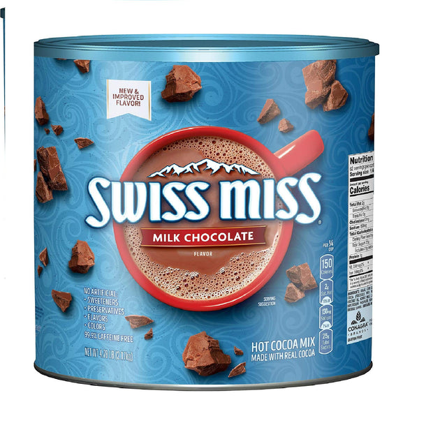 Swiss Miss Milk Chocolate Flavor Hot Cocoa Mix Canister, 76.55 oz.