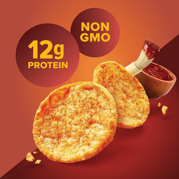 Pure Protein Popped Crisps, Hickory Barbecue, High Protein Snack, 12G Protein, 1.27oz., 12 Count
