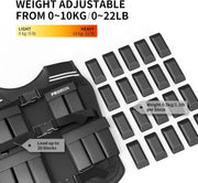 PROIRON Weighted Vest Men 22LB/44LB Adjustable Tactical Weight Vest for Walking Men Strength Training Weight Vests Running Workout