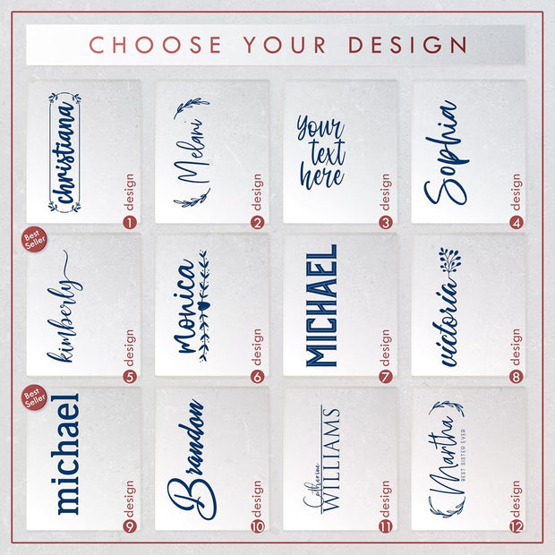 Personalized Tumblers, Stainless Steel 20 oz Tumbler w/Lid | 13 Designs | Personalized Cups Double Walled Insulated Coffee Cup for, Gym, Fitness | Hot and Cold Drink Use - Black