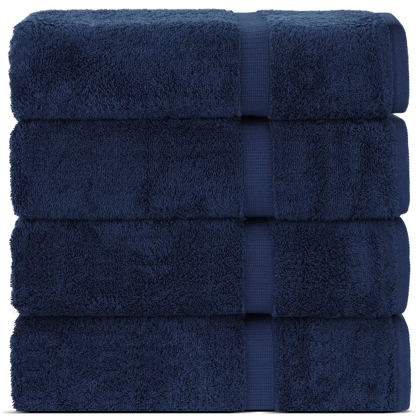 Chakir Turkish Linens | Hotel & Spa Quality 100% Cotton Premium Turkish Towels | Soft & Absorbent (4-Piece Bath Towels, Dark Gray)