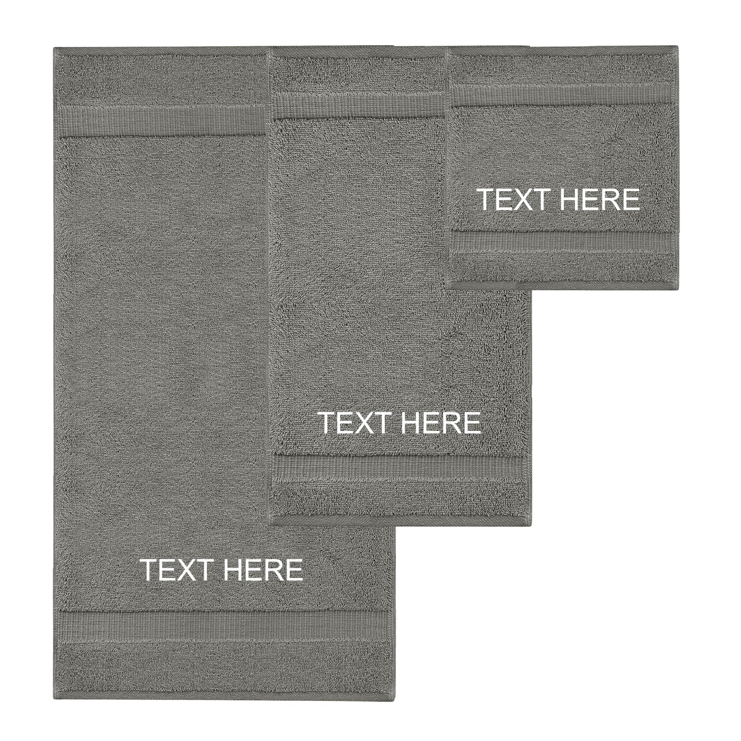 Chakir Turkish Linens | Hotel & Spa Quality 100% Cotton Premium Turkish Towels | Soft & Absorbent (4-Piece Bath Towels, Dark Gray)