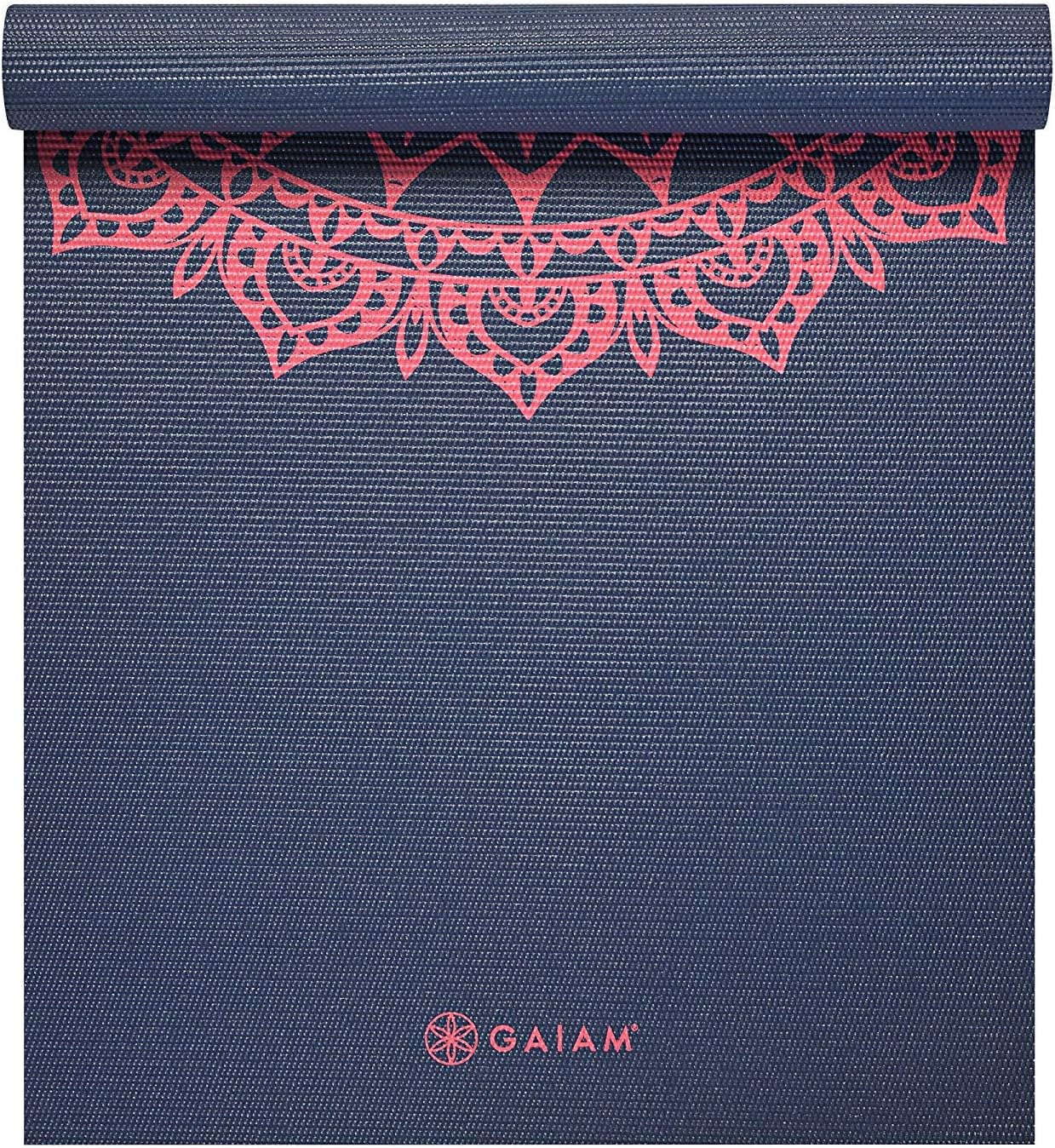 Gaiam Print Yoga Mat, Non Slip Exercise & Fitness Mat for All Types of Yoga, Pilates & Floor Exercises