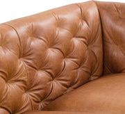 POLY & BARK Essex Sofa in Full-Grain Pure-Aniline Italian Tanned Leather in Cognac Tan