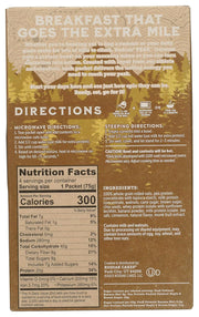 Kodiak Peak Instant Oatmeal Packets, Banana Nut, High Protein,100% Whole Grains, 1 box with 4 packets