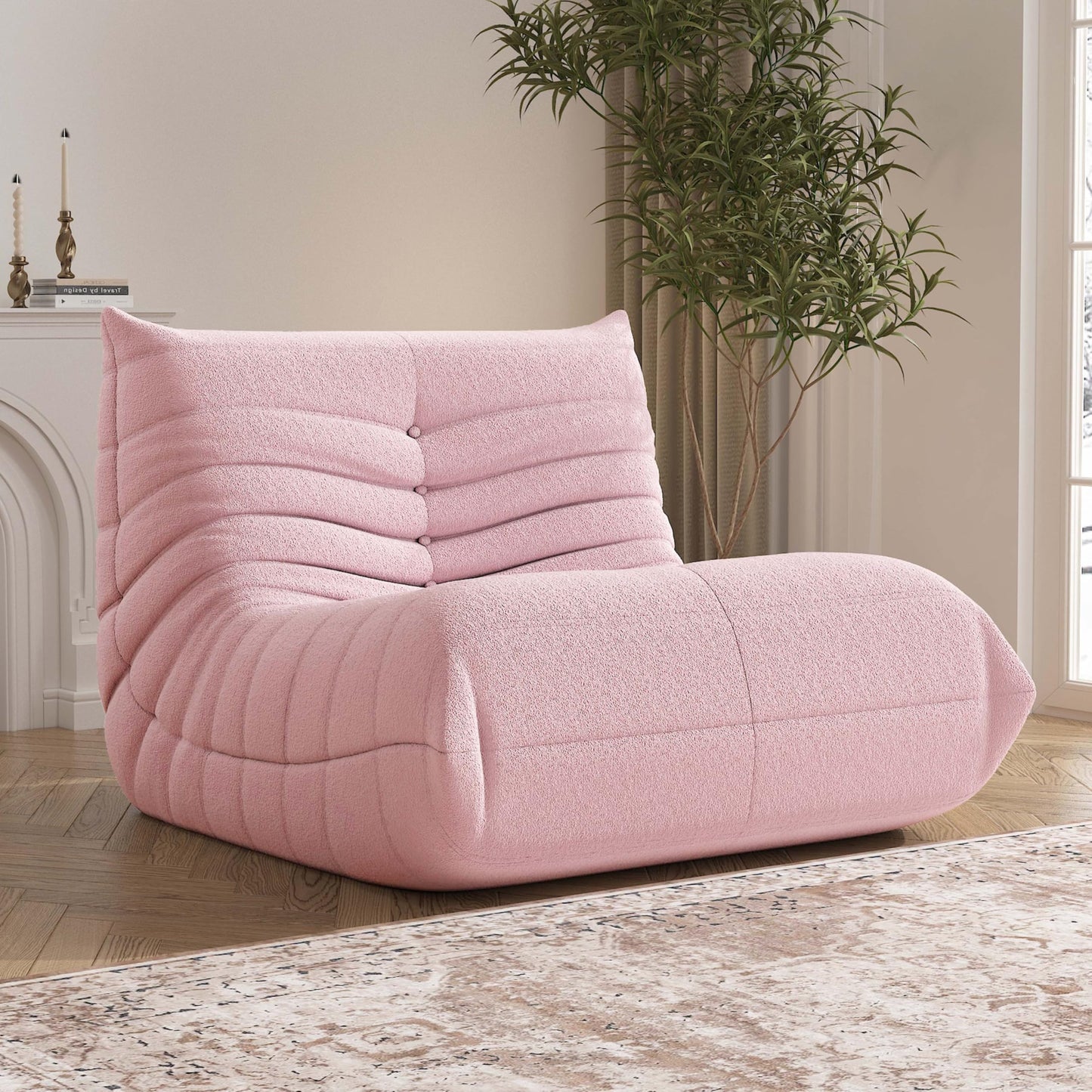 Bean Bag Chair, Memory Foam Bean Bag Sofa Large Bean Bag Chair for Adults, Bean Bag Chairs for Teens with High Density Comfortable Foam, Bean Bag for Living Room, Bedroom (Coffee)