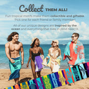 Nova Blue Turtle Beach Towel – Tropical Blue Colors with A Unique Design, Extra Large, XL (34”x 63”) Made from 100% Cotton for Kids & Adults