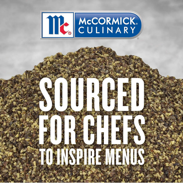 McCormick Culinary Shaker Grind Black Pepper, 16 oz - One 16 Ounce Container of Shaker Grind Black Pepper for Hot, Piney Flavors for Grilling and Cooking at Home