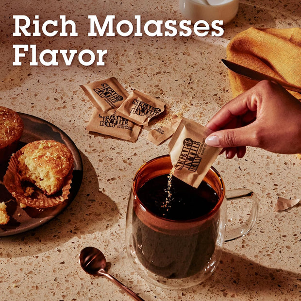 Sugar In The Raw Turbinado Cane Sugar Packets, 200 Ct Box, 1 Pack, Pure, All-Natural Turbinado Sugar, Non-GMO Project Verified, Kosher, Vegan and Gluten Free