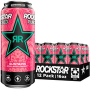 Rockstar Energy Drink Punched Hardcore Apple, 16oz Cans (12 Pack)