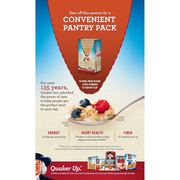 Quaker Instant Oatmeal Cinnamon & Spice, 8-Count Boxes (Pack of 4)