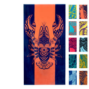 Nova Blue Turtle Beach Towel – Tropical Blue Colors with A Unique Design, Extra Large, XL (34”x 63”) Made from 100% Cotton for Kids & Adults